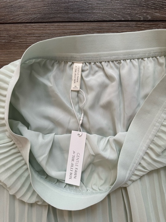 Jilly Box/ Gentle Fawn Light Green Skirt/Elastic Waist/ woman’s XL/ brand new - Picture 4 of 9